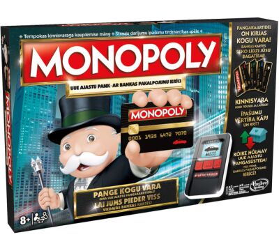 Hasbro Monopols ar bankas kartēm
