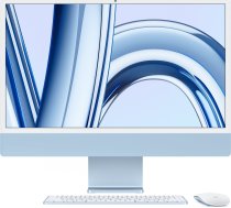 Komputer Apple Apple iMac 24” 4.5K Retina, Apple M3 8C CPU, 10C GPU/8GB/256GB SSD/Blue/SWE Apple | MQRQ3KS/A  | 194253781134