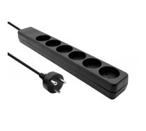 Danish IT Power Strip 6-way