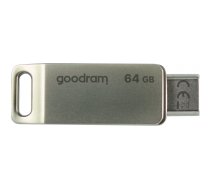 Goodram ODA3 USB zibatmiņa 64 GB USB Type-A / USB Type-C 3.2 Gen 1 (3.1 Gen 1) Sudrabs