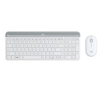 Logitech MK470 tastatūra Pele iekļauta USB QWERTY Angļu Balts