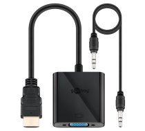 Goobay | HDMI/VGA adapter, nickel plated | 68793 | Black | HDMI male (type A) | VGA female (15-pin)