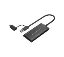 Conceptronic StreamVault BIAN03B karšu lasītājs USB 3.2 Gen 1 (3.1 Gen 1) Type-A Melns