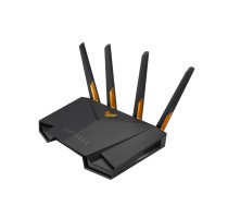ASUS TUF Gaming AX3000 V2 bezvadu rūteris Tīkls Gigabit Ethernet Divkāršā frekvenču josla (2.4 GHz / 5 GHz) Melns, Oranžs