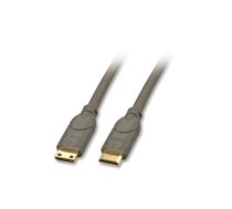 Lindy 2m HDMI CAT2 HDMI kabelis HDMI Type C (Mini) Melns