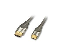 Lindy 41436 HDMI kabelis 1 m HDMI Type A (Standard) HDMI Type C (Mini) Melns