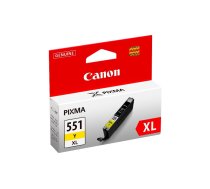 Canon CLI-551XL Y w/sec tintes kārtridžs 1 pcs Oriģināls Augsta (XL) produktivitāte Dzeltens