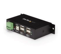 StarTech.com ST4200USBM interfeisa centrmezgls USB 2.0 Type-B 480 Mbit/s Melns