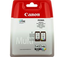 Canon PG-545/CL-546 Multipack tintes kārtridžs 2 pcs Oriģināls Melns, Tirkīzzils, Fuksīns, Dzeltens