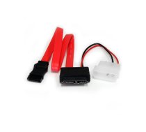 StarTech.com SLSATAF12 SATA kabelis 0,304 m SATA 13-pin SATA 7-pin + Molex (4-pin) Sarkans