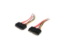 StarTech.com SATA22PEXT SATA kabelis 0,35 m SATA 22-pin SATA 7-pin + 15-pin Sarkans