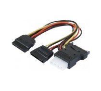 ATEN 147557 SATA kabelis 0,3 m SATA 15-pin 2 x SATA 15 kontakti + Molex (4 kontakti) Dažādas krāsas, Melns