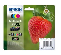 Epson Strawberry C13T29964012 tintes kārtridžs 1 pcs Oriģināls Augsta (XL) produktivitāte Melns, Tirkīzzils, Fuksīns, Dzeltens