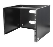 StarTech.com WALLMOUNT8 statnis 8U Pie sienas stiprināms statīvs Melns