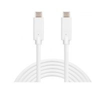 Sandberg USB-C Charge Cable 2M, 60W USB kabelis USB C Balts