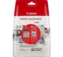 Canon CLI-581 Multipack tintes kārtridžs Oriģināls Melns, Tirkīzzils, Fuksīns, Dzeltens