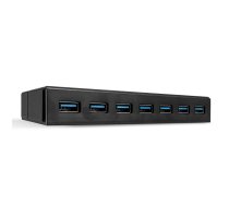 Lindy 43228 interfeisa centrmezgls USB 3.2 Gen 1 (3.1 Gen 1) Type-A 5000 Mbit/s Melns