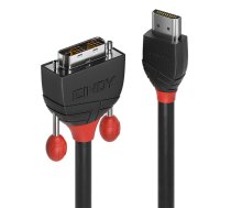 Lindy 36275 video kabeļu aksesuārs 10 m HDMI Type A (Standard) DVI-D Melns, Sarkans