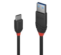 Lindy 36915 USB kabelis 0,5 m USB 3.2 Gen 1 (3.1 Gen 1) USB A USB C Melns