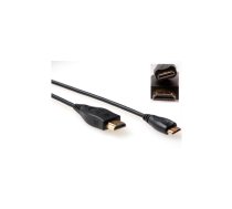 ACT 2m HDMI A/C HDMI kabelis HDMI Type C (Mini) HDMI Type A (Standard) Melns