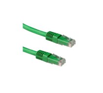 ACT 1.50m Cat6a UTP tīkla kabelis Zaļš 1,50 m U/UTP (UTP)