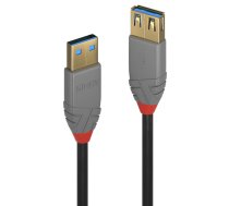 Lindy 36763 USB kabelis 3 m USB 3.2 Gen 1 (3.1 Gen 1) USB A Melns