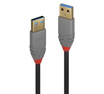 Lindy 36754 USB kabelis 5 m USB 3.2 Gen 1 (3.1 Gen 1) USB A Melns, Pelēks