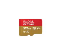 Atmiņas karte SanDisk Extreme microSDXC 512GB + Adapter