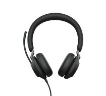 Jabra Evolve2 40, UC Stereo Austiņas Vadu Birojs / zvanu centrs USB Veids-C Bluetooth Melns