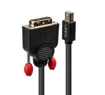 Lindy 41953 video kabeļu aksesuārs 3 m Mini DisplayPort DVI-D Melns