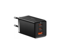 Baseus GaN5 Pro 2xUSB-C + USB charger  65W (black)