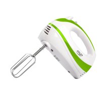 Adler | Mixer | AD 4205 g | Hand Mixer | 300 W | Number of speeds 5 | Turbo mode | White/Green