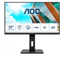 AOC P2 U32P2 monitori 80 cm (31.5") 3840 x 2160 pikseļi 4K Ultra HD LED Melns