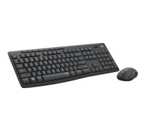 Logitech MK295 Silent Wireless Combo tastatūra Pele iekļauta USB QWERTY Angļu Grafīts