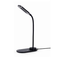 Gembird TA-WPC10-LED-01 Desk lamp with wireless charger, Black | Cold white, warm white, natural 2893-7072 K | Phone or tablet w