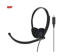 Koss | Headphones | CS200 USB | Wired | On-Ear | Microphone | Black
