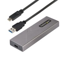 StarTech.com M2-USB-C-NVME-SATA cieto disku uzglabāšanas sistēma SSD diska korpuss Pelēks M.2
