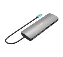 i-tec Metal C31NANOHDM2D112W dokstacija Vadu USB 3.2 Gen 1 (3.1 Gen 1) Type-C Pelēks