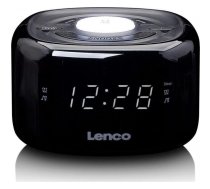 Lenco CR12BK FM clock radio with night light