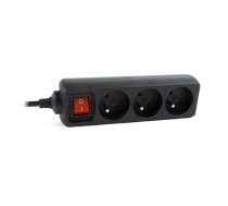 EnerGenie EG-PSU3F-01 UPS power strip, 3 FR sockets, 10 A, C14 plug, 0.6 m cable, black | EnerGenie