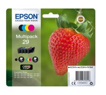 Epson Strawberry C13T29864012 tintes kārtridžs 1 pcs Oriģināls Standarta produktivitāte Melns, Tirkīzzils, Fuksīns, Dzeltens