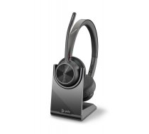 POLY Voyager 4320 UC Austiņas Bezvadu Birojs / zvanu centrs USB Veids-C Bluetooth Uzlādes statīvs Melns