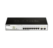 D-Link DGS-1210-10P Vadīts L2 Gigabit Ethernet (10/100/1000) Power over Ethernet (PoE) 1U Melns