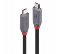 CABLE USB4 240W TYPE C 0.8M/40GBPS ANTHRA LINE 36956 LINDY