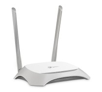 TP-Link TL-WR840N bezvadu rūteris Ātrais Ethernet Viena frekvenču josla (2.4 GHz) Pelēks, Balts