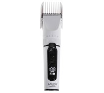 Adler | Hair Clipper with LCD Display | AD 2839 | Cordless | Number of length steps 6 | White/Black