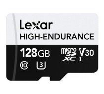 Lexar | Flash Memory Card | High-Endurance | 128 GB | microSDHC | Flash memory class UHS-I