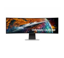 Samsung Odyssey LS49CG950SUXDU monitori 124,5 cm (49") 5120 x 1440 pikseļi Dual QHD OLED Sudrabs