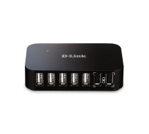 D-Link DUB-H7 USB 2.0 Type-B 480 Mbit/s Melns