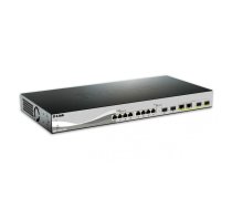 D-Link DXS-1210-12TC/E tīkla pārslēgs Vadīts L2 10G Ethernet (100/1000/10000) 1U Melns, Sudrabs